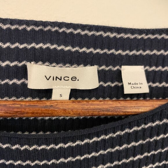 Vince Stripe Ribbed Top, Size S, Gently Used - Good Condition - Picture 8 of 9